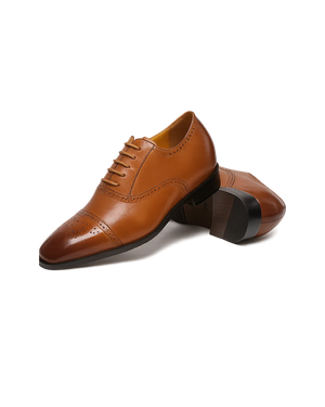 Tall Brown Elevator Shoe